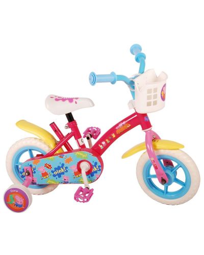 Bicicletă pentru copii cu roți auxiliare  E&L cycles -Peppa Pig, 10'' - 1