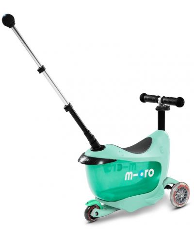 Scooter pentru copii 2 în 1 Micro - Mini2Go Deluxe Plus, mentă - 3