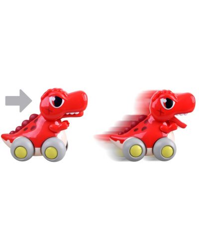 Jucărie pentru copii Hola Toys - Dinozaurul rapid, roșu - 3