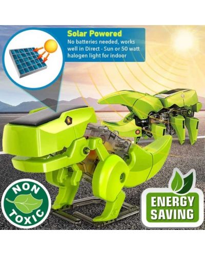Robot solar pentru copii 4 în 1 Guga STEAM - Dinozaur - 8
