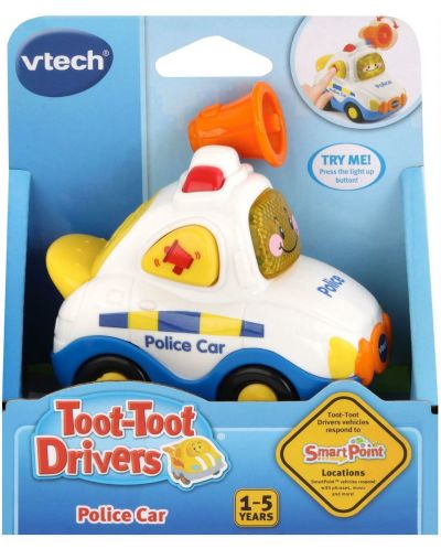 Jucărie Vtech - Mini mașină de poliție cu difuzor - 1