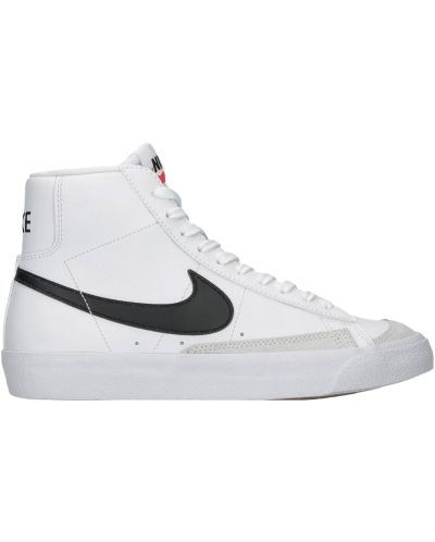 Pantofi sport pentru copii Nike - Blazer Mid '77, albe - 3