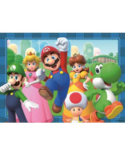 Puzzle pentru copii  Ravensburger din  4 x 100 piese - Super Mario - 3