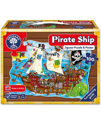 Puzzle pentru copii Orchard Toys - Corabia piratilor, 25 piese - 1