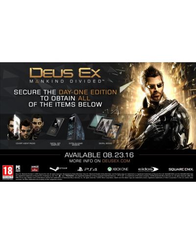 dEUS Ex: Mankind Divided - Day 1 Edition (PS4) - 9