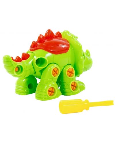 Constructor pentru copii Polesie Toys -  Dinozaur triceratops - 4