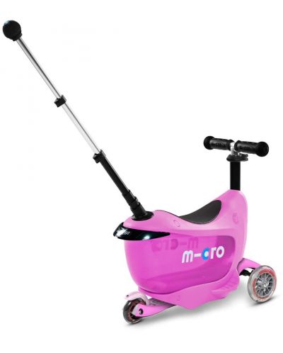 Scooter pentru copii 2 în 1 Micro - Mini2Go Deluxe Plus, roz - 3