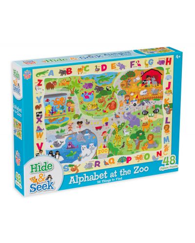 Puzzle pentru copii Master Pieces din 48 de părți - in gradina zoologica - 1