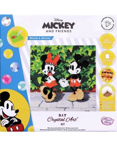 Diamond tapiserie Craft Cuddy - Mickey și Minnie Mouse - 1