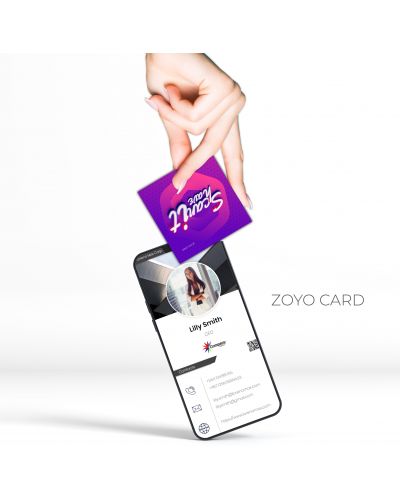 Carte de vizita digitala ZoYo Card, Teenage Lilac - 2