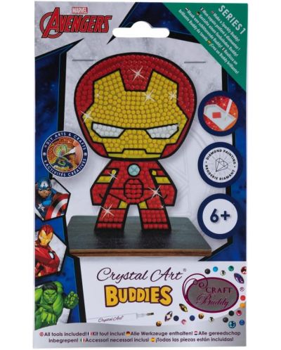 Figurină cu diamante Craft Buddy - Iron Man - 1