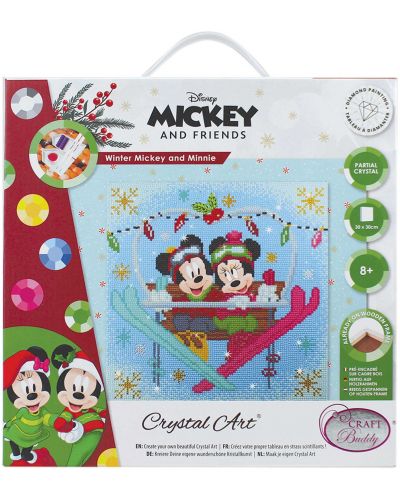 Diamond tapiserie Craft Cuddy - Mickey și Minnie Mouse, iarna - 1