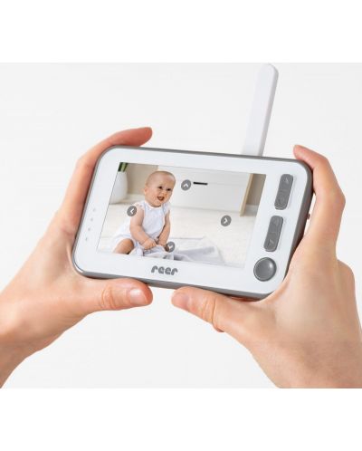 Monitor video digital pentru copii Reer - BabyCam, XL, alb  - 3