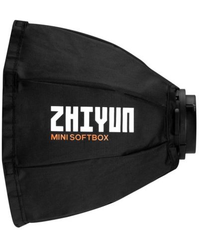 Iluminat cu LED-uri ZHIYUN Molus X100 Pro Bi-Color COB LED (conexiune + grip pentru baterie + adaptor pentru montare Bowens + mini softbox) - 7