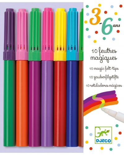 Carioci magice Djeco – 10 bucati, cu culori schimbatoare - 1