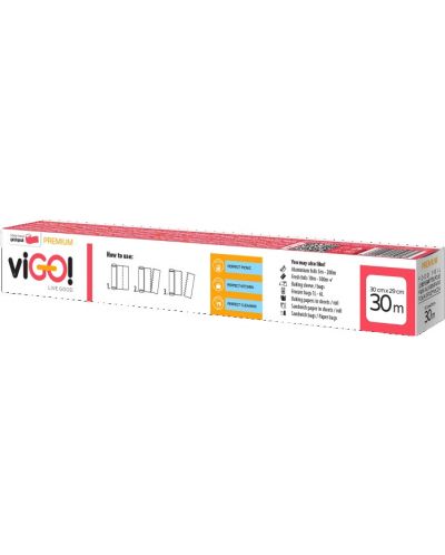 Folie de aluminiu viGO! - Premium, perforat, 30 m - 3