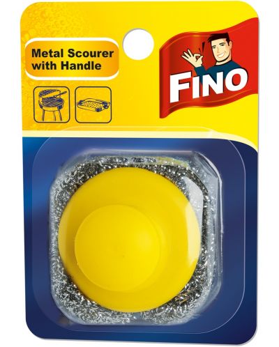 Burete sârmă cu mâner Fino - Metal Scourers, 1 buc - 1