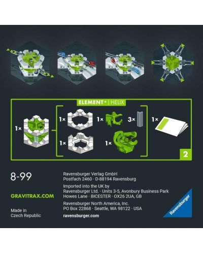 Supliment pentru un joc de logică  Ravensburger GraviTrax PRO - Element spiralat - 2