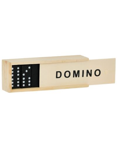 Domino în cutie de lemn GT - 28 piese - 1