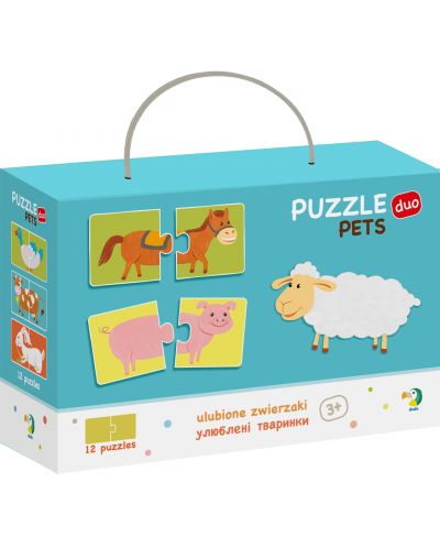 Puzzle educativ pentru copii Dodo Duo - Animalele la sat - 1