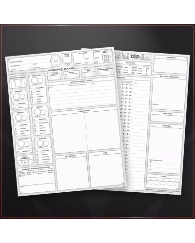 Supliment pentru joc de rolDungeons & Dragons - Character Sheets 2024 - 4