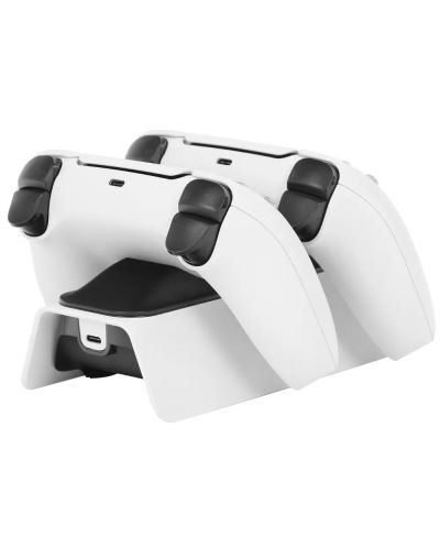 Stație de încărcare de andocare SteelDigi Azure Toboggan - за PS5, dublu, alb - 5
