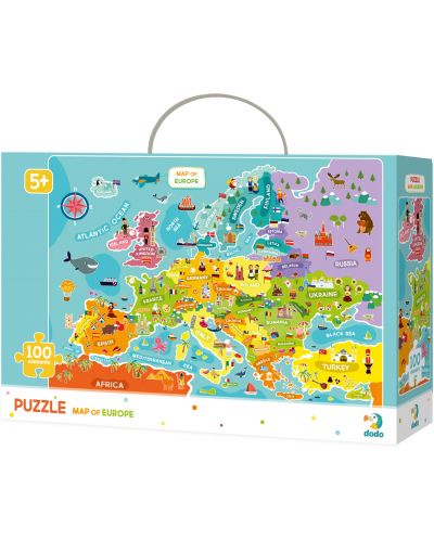 Puzzle Dodo de 100 piese - Harta Europei - 1
