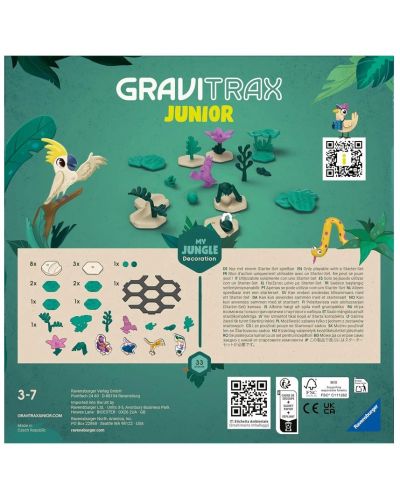 Допълнение за логическа игра Ravensburger GraviTrax Junior - Junglă - 3