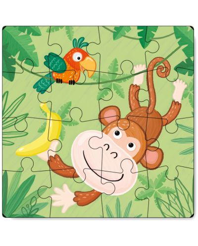 Puzzle pentru copii Dodo 16 piese - Maimutica  - 2