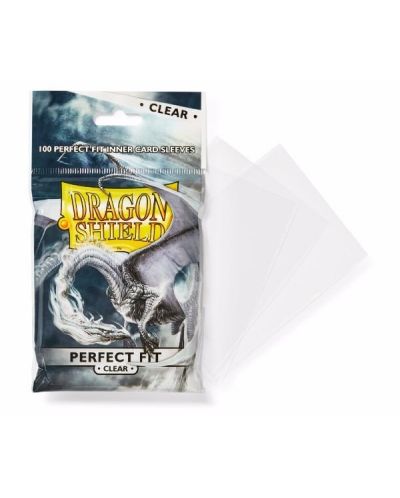 Dragon Shield Standard Perfect Fit Sleeves - transparent (100 buc.) - 1