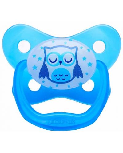 Dr. Brown's Glowing Orthodontic Soother - Sleeping Owl, 12m+ - 1