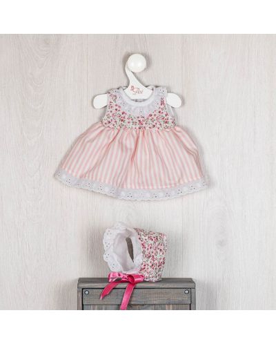 Haine pentru păpuși Asi Dolls - Maria, rochie și pălărie cu flori, 43 cm - 2