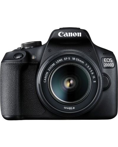 DSLR aparat foto Canon - EOS 2000D, EF-S18-55mm, EF75-300mm, negru - 6
