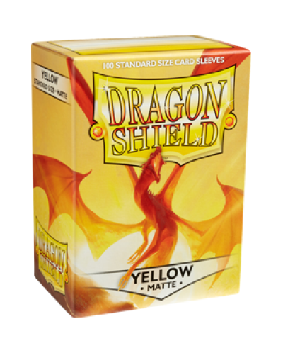 Dragon Shield Standard Sleeves - Galbene, mat (100 buc.) - 1