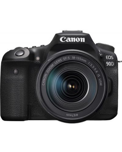 Aparat foto Canon - EOS 90D, EF-S 18-135 mm IS Nano, f/3.5-5.6, negru - 1