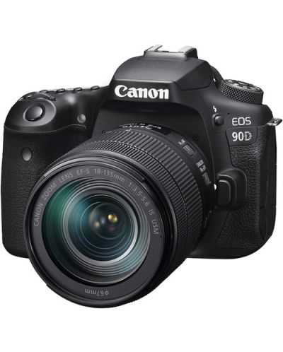 Aparat foto Canon - EOS 90D, EF-S 18-135 mm IS Nano, f/3.5-5.6, negru - 2
