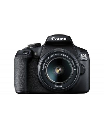 DSLR aparat foto Canon - EOS 2000D, EF-S 18-55mm, negru - 1