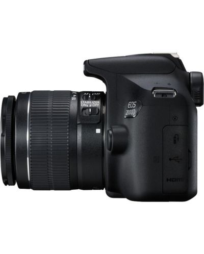 DSLR aparat foto Canon - EOS 2000D, EF-S18-55mm, EF75-300mm, negru - 8