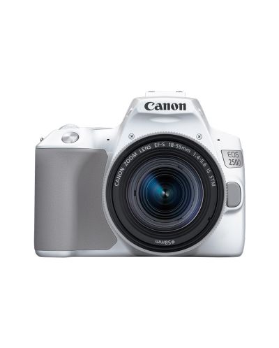 Aparat foto DSLR Canon - EOS 250D, EF-S 18-55mm ST, alb - 1