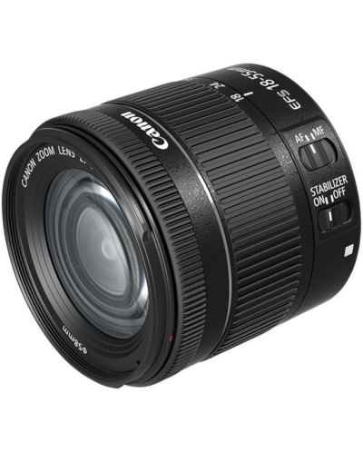 Aparat foto DSLR Canon - EOS 250D, EF-S 18-55mm ST, negru - 2