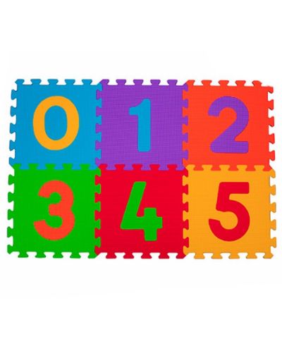 Puzzle din burete pentru podea Babyono - Cifre - 1