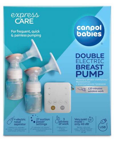 Pompă de sân electrică dublă Canpol babies - ExpressCare - 7