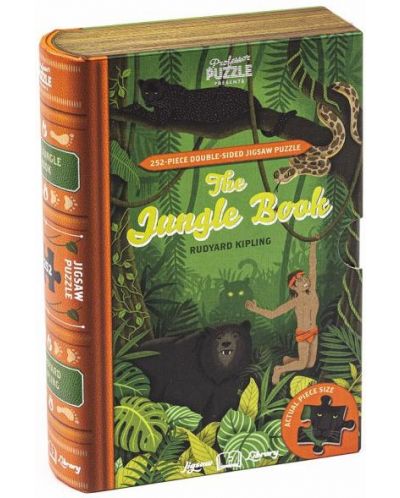 Un puzzle cu două fețe Professor Puzzle din 252 de piese - Cartea Junglei - 1