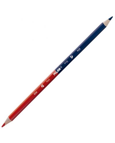 Creion bicolor Milan - Bicolour, rosu si albastru - 1