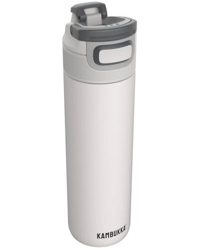 Sticlă de apă cu perete dublu Kambukka Elton Insulated - Snapclean, 600 ml, Chalk White - 1