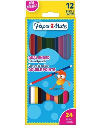 Creioane de colorat Paper Mate Kids - 12 bucăți - 1