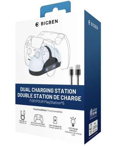 Stație de încărcare și andocare Big Ben - Dual Charging Station (PS5) - 1