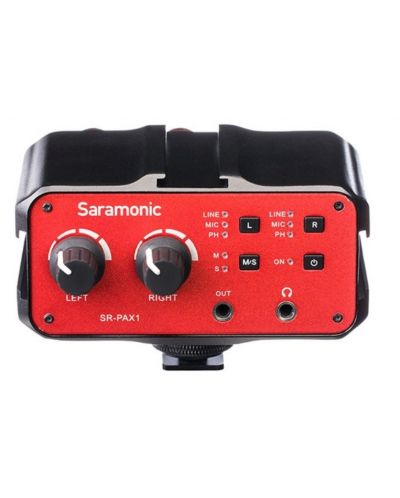 Mixer audio pe două canale Saramonic - SR-PAX1, roșu - 1
