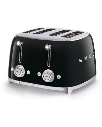 Toaster dublu Smeg - TSF03BLEU, 2000W, 6 trepte, negru - 1