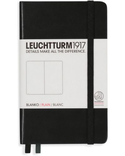 Agenda de buzunar Leuchtturm1917 - A6, pagini albe, Black - 1